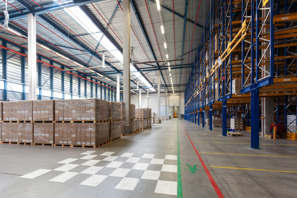 Warehouse cleaning machine