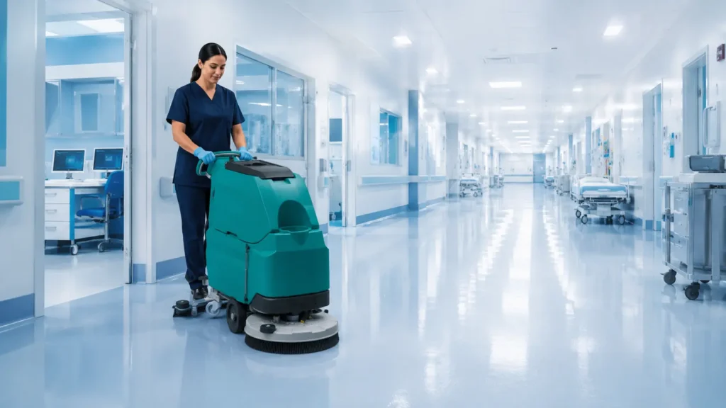 Hospital cleaning machine- Scrubber dryer Hospital cleaning machine- Scrubber dryer