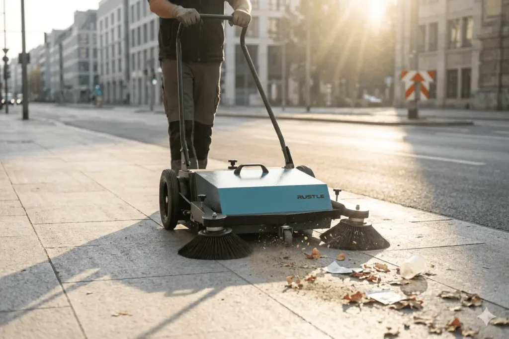 7 Proven Ways Factory Cleaning Equipment Helps Reduce Labor Costs 3 walk behind manual sweeper
