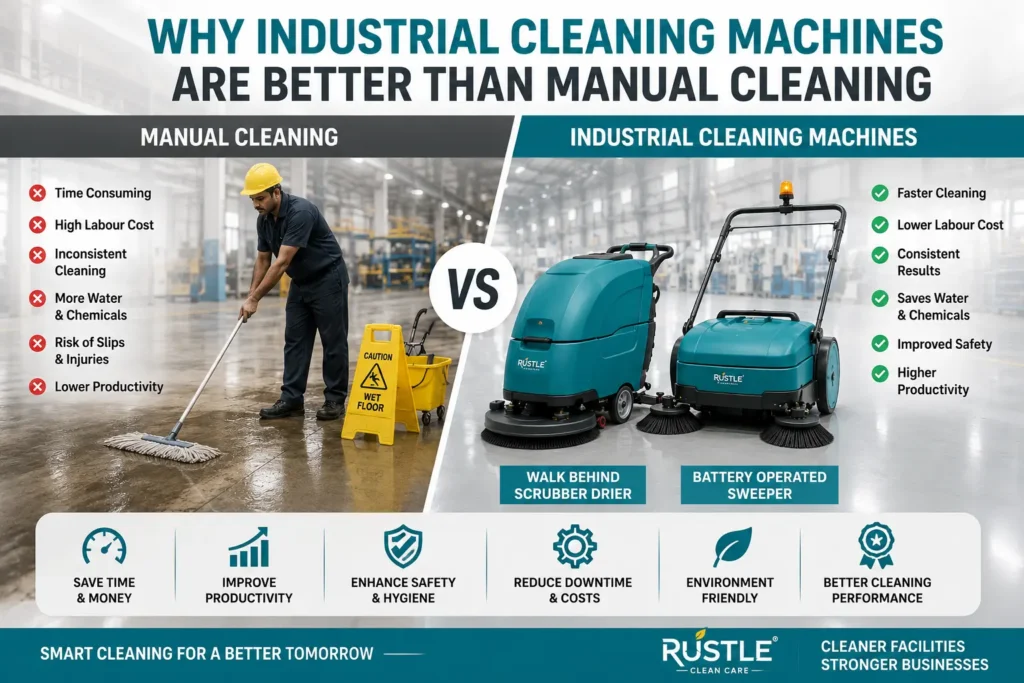 Why Industrial Cleaning Machines Are Better Than Manual Cleaning: 8 Powerful Reasons