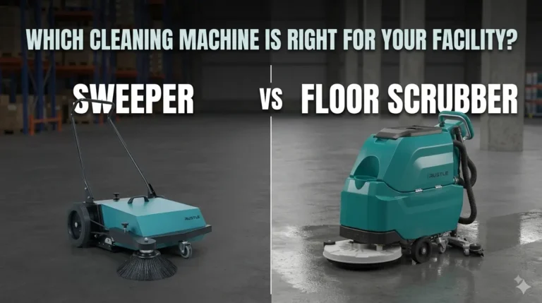 Floor scrubber vs sweeper cleaning machines